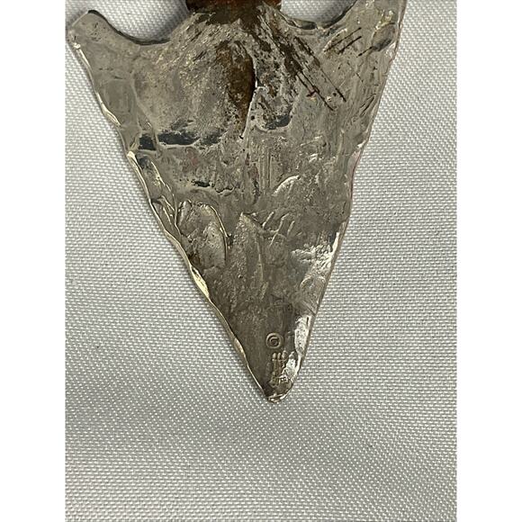 RARE JAMES AVERY STERLING SILVER WRAPPED ARROWHEAD PENDANT CHAIN & BOX - Picture 5 of 8